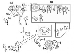 Ключ Subaru Forester 14-18 SJ 4 кнопки