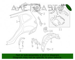 Capacul rezervorului de combustibil complet asamblat cu carcasă pentru Subaru Forester 19- SK are prinderea ruptă