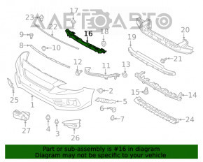 Suport bara fata centrala sus Subaru Impreza 17- GK