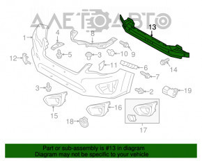 Amplificatorul de bara fata pentru Subaru XV Crosstrek 13-17