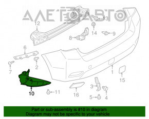 Protecție pentru bara spate dreapta Subaru Impreza 5 uși 17-