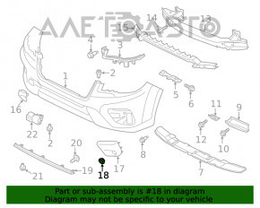 Rama far dreapta pentru farurile Subaru Forester 19- SK cu halogen