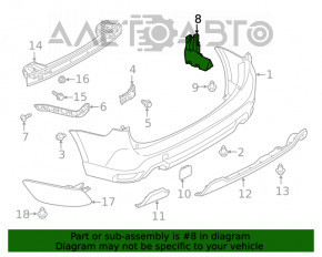 Suport bara spate dreapta Subaru Forester 19- SK