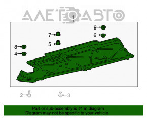 Protecția fundului dreapta pentru Toyota Camry v70 18-