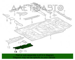 Protecție pentru podea stânga Toyota Sienna 11-20