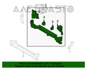 Panoul din spate al Toyota Sequoia 08-22, 4 piese, argintiu.