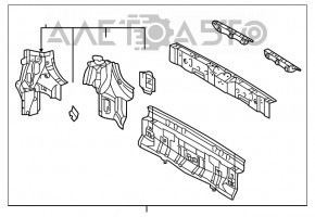 Panoul din spate al Toyota Sienna 11-20, set de 4 piese.