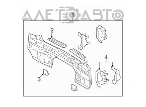 Panoul din spate al Toyota Highlander 08-13