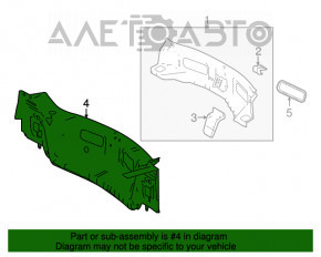 Задняя панель Toyota Rav4 13-18 2 части