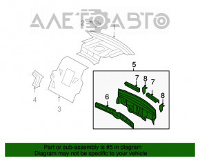 Panoul din spate al modelului Lexus LS460 LS600h 07-12