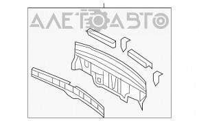 Panoul din spate al Lexus LS460 LS600h 07-12