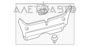 Capac portbagaj Toyota Camry v55 15-17 SUA negru mat