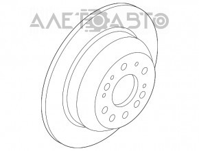 Placă de frână spate dreapta Kia Sorento 16-20 305/11mm