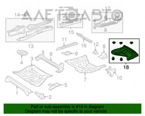 Protecția spate pentru Toyota Avalon 13-18 3.5 este ștearsă și zdrobită