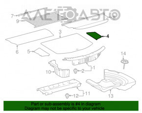 Capac lateral pentru podeaua portbagajului dreapta Toyota Rav4 13-18