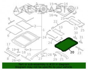 Mecanismul de deschidere a portbagajului Mitsubishi Eclipse Cross 18-