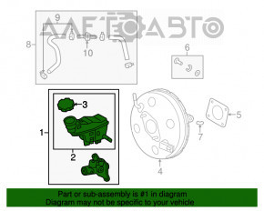 Cilindrul principal de frână cu rezervor Hyundai Veloster 12-17