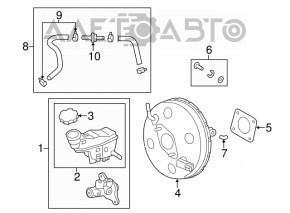 Cilindrul principal de frână cu rezervor Hyundai Veloster 12-17