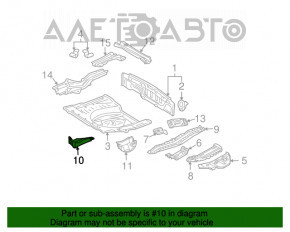 Защита заднего бампера правая Lexus RX400H 06-09