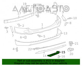 Protecția pentru bara de protecție spate dreapta pentru Toyota Rav4 16-18 restul