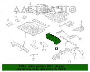 Protecție bara spate stânga Lexus RX350 RX450h 10-15