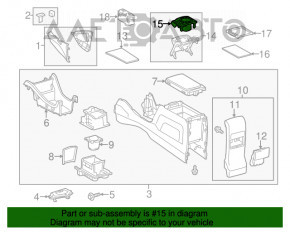 Подстаканник Toyota Prius V 12-17 царапины