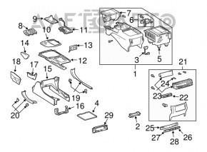 Capacul schimbatorului de viteze pentru cutia de viteze Lexus GX470 03-09