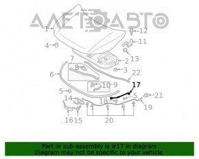 Suport de capot pentru Mitsubishi Eclipse Cross 18-