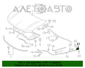 Manerul de deschidere a capotei Mitsubishi Eclipse Cross 18-