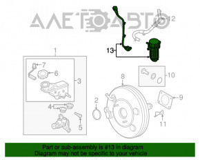 Pompa de vid a sistemului de frânare Hyundai Tucson 16-18 pre-restilizare