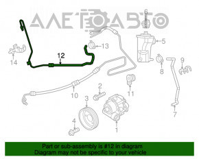 Tubulatura servodirectie VW Jetta 11-18 USA 2.0