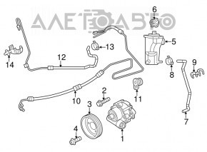 Tubulatura servodirectie VW Jetta 11-18 USA 2.0