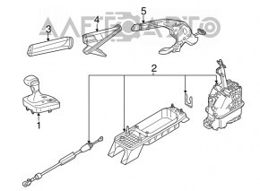 Рычаг стояночного тормоза VW Jetta 11-18 USA