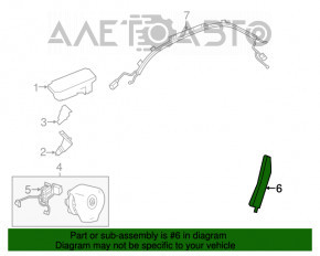 Airbagul scaunului drept al VW Jetta 11-18 USA