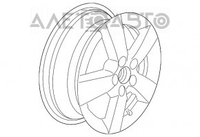 Roată de 16 inch pentru VW Jetta 11-18 USA pentru vopsire