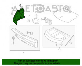 Capacul arcului drept VW Beetle 12-19