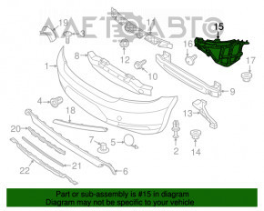 Suportul pentru bara spate dreapta VW Beetle 12-19