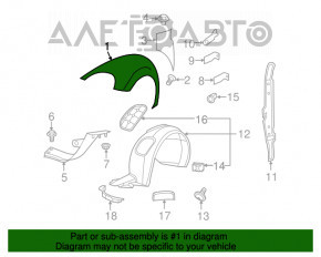 Aripa dreapta fata VW Beetle 12-19