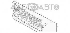 Jaluzele deflectorului radiatorului VW Jetta 15-18 SUA cu motor