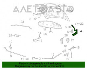 Capota dreapta a VW Jetta 11-18 SUA