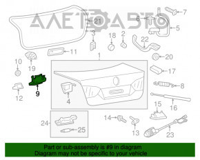 Замок крышки багажника VW Jetta 11-18 USA