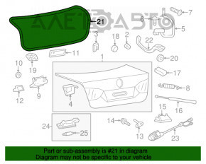 Уплотнитель крышки багажника VW Jetta 11-18 USA