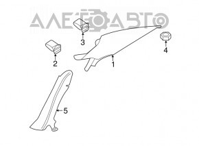 Capac spate dreapta VW Jetta 11-18 SUA