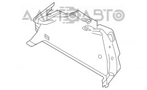 Capacul arcului drept VW Jetta 11-18 SUA negru