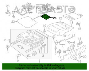 Calculatorul ocupantului scaunului VW Passat b7 12-15 SUA