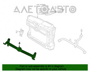 Suportul de prindere a bara de protectie fata centrala pentru VW Jetta 11-14 USA, nou, original OEM.