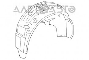 Bara de protecție spate dreapta pentru VW Jetta 15-18 SUA, nouă, originală OEM.