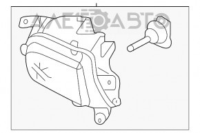 Противотуманная фара птф правая VW Jetta 15-18 USA