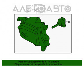 Farul de ceață dreapta pentru VW Jetta 15-18 USA, nou, original