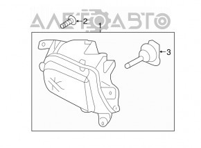 Farul de ceață dreapta pentru VW Jetta 15-18 USA, nou, original